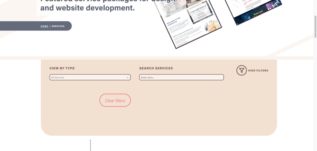 Screenshot of the original search form on this website. There was a category dropdown and a search field, both hidden by a toggle button.
